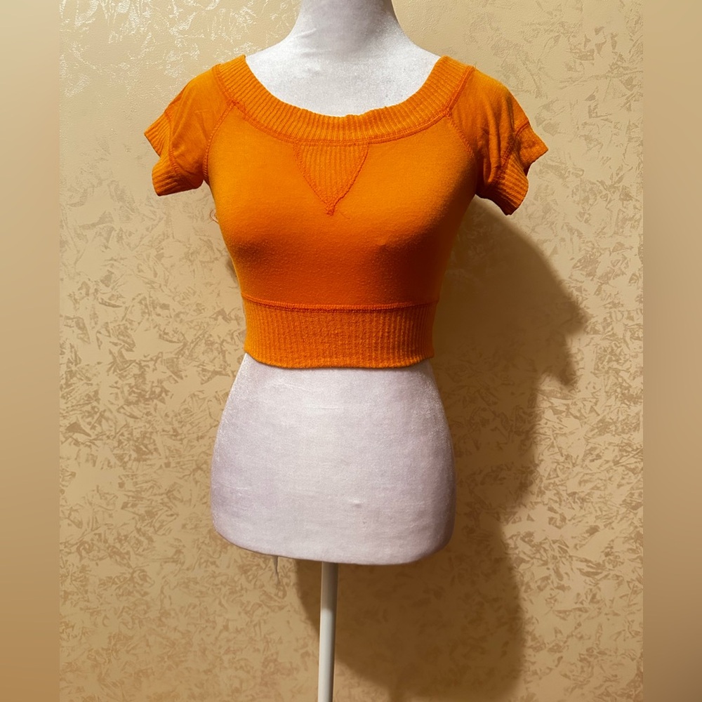 Orange Women's Crop Top